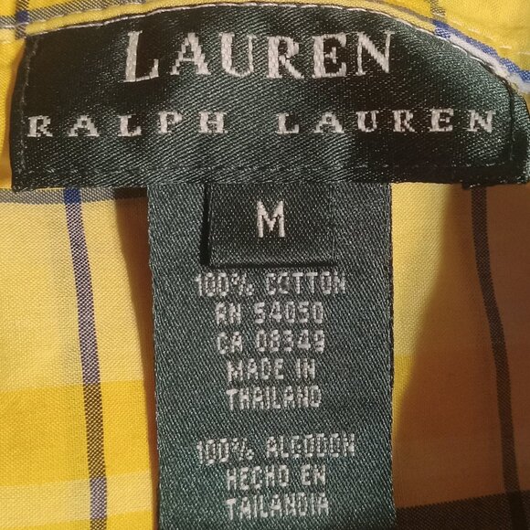 Lauren Ralph Lauren Women's Button Up Long Sleeve Shirt M - Picture 4 of 6